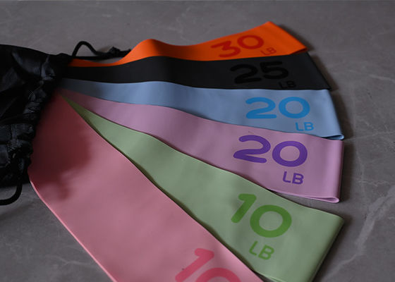 Customizable Elastic Resistance Bands Available in 6 Beautiful Macaron Colors for Versatile Workouts